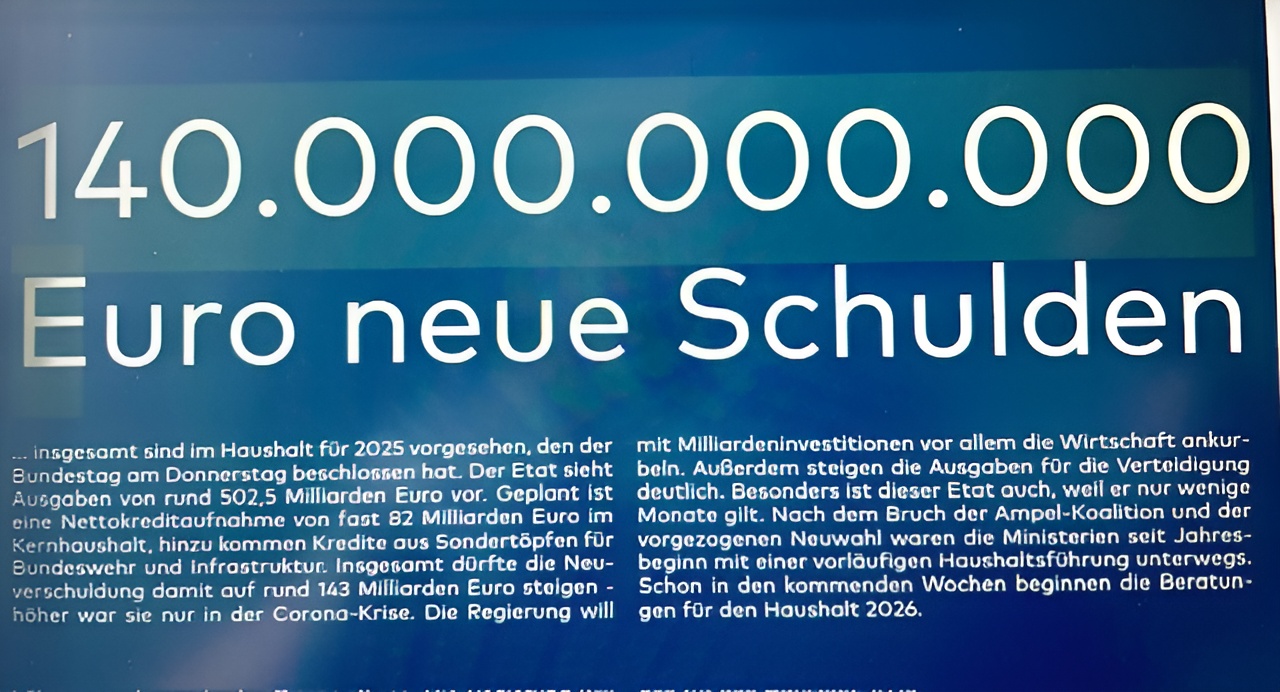 Bundeshaushalt für 2025 verabschiedet